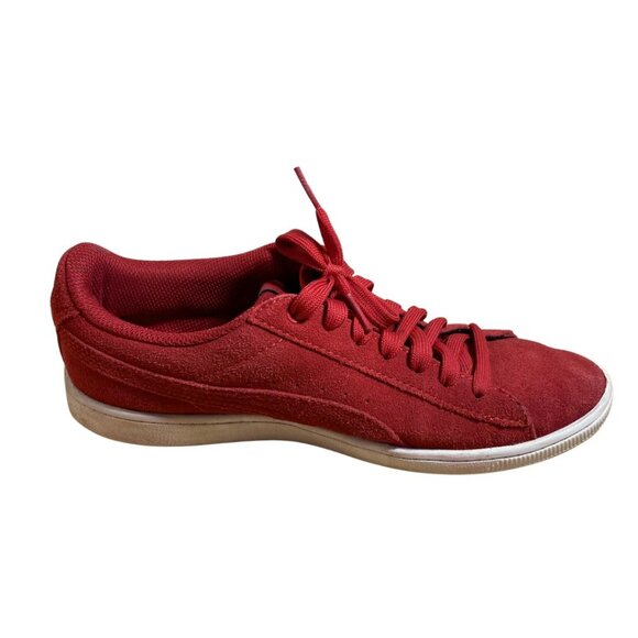 Puma Vikky Suede Sneakers – Red Dahlia – Women's 9 - Picture 4 of 10
